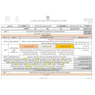 الخطة الدرسية اليومية كتابة نص معلوماتي ونشيد ذاك هو الله اللغة العربية الصف الخامس