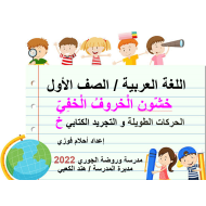 الحركات الطويلة والتجريد الكتابي درس خشون الخروف الخفي اللغة العربية الصف الأول - بوربوينت