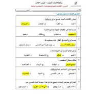 حل ورقة عمل الكائنات الحية واحتياجاتها والنباتات وأجزاؤها العلوم المتكاملة الصف الثالث