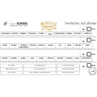 ورقة عمل Unit 3 School اللغة الإنجليزية الصف السادس