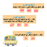 ورقة عمل رائعة لمهارة التحليل اللغة العربية الصف الأول