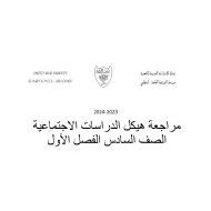 مراجعة هيكل الدراسات الإجتماعية والتربية الوطنية الصف السادس - بوربوينت