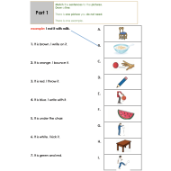 اللغة الإنجليزية أوراق عمل (نموذج امتحان) للصف الثاني