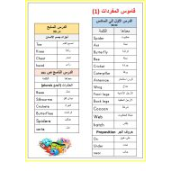 أوراق عمل مراجعة اللغة الإنجليزية الصف الثالث