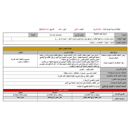 الخطة الدرسية اليومية درس العواصف الصف الثاني مادة اللغة العربية