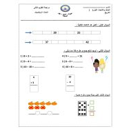 مراجعة التقويم الثاني الرياضيات المتكاملة الصف الأول