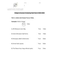 Bridge to Success 4 Listening Task Term 2 اللغة الإنجليزية الصف الرابع