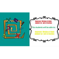 درس Represent Division of whole numbers by unit of fractions الرياضيات المتكاملة الصف الخامس - بوربوينت