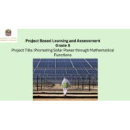 مشروع Promoting Solar Power through Mathematical Functions الرياضيات المتكاملة الصف الثامن - بوربوينت