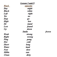 اللغة الإنجليزية أوراق عمل (Unit 9 Lesson 3) للصف الثالث