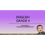 درس Unit 8 Lesson 8 اللغة الإنجليزية الصف الرابع أكسس - بوربوينت