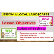 حل درس Local landscapes العلوم المتكاملة الصف الثاني - بوربوينت