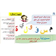 حل درس أحب أن أكون المسؤولية الدراسات الإجتماعية والتربية الوطنية الصف الثالث - بوربوينت