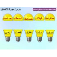 مراجعة عامة للامتحان التربية الإسلامية الصف الرابع - بوربوينت