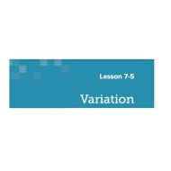 حل درس Variation الرياضيات المتكاملة الصف الحادي عشر - بوربوينت