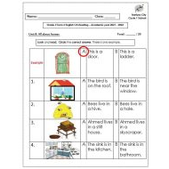 أوراق عمل All about homes اللغة الإنجليزية الصف الثالث