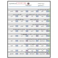 اللغة العربية أوراق عمل (اختيار من متعدد) للصف الثاني عشر مع الإجابات