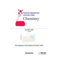 الكيمياء أوراق عمل (Periodic table) بالإنجليزي للصف الحادي عشر