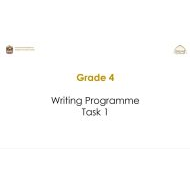 Writing Programme Task 1 اللغة الإنجليزية الصف الرابع - بوربوينت