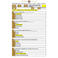 العلوم المتكاملة أوراق عمل (Chapter 5) بالإنجليزي للصف السادس مع الإجابات