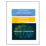 ملخص وأوراق عمل Alkenes and Alkynes الكيمياء الصف الثاني عشر متقدم