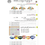 نموذج اختبار للهيكل الوزاري الرياضيات المتكاملة الصف الثالث عام