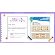 حل درس Understand the associative property الرياضيات المتكاملة الصف الثالث - بوربوينت