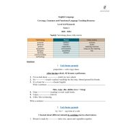 مراجعة Grammar and Functional Language Teaching Resource اللغة الإنجليزية الصف التاسع