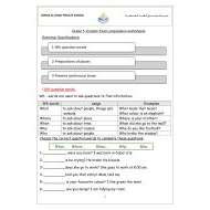 حل أوراق عمل Exam preparation worksheets اللغة الإنجليزية الصف الخامس