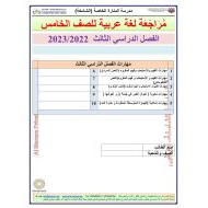 حل مهارات الفهم والاستيعاب وفهم المقروء اللغة العربية الصف الخامس