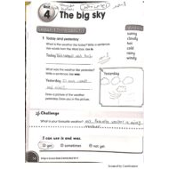 كتاب النشاط  Unit 4 مع الاجابات للصف الثالث مادة اللغة الانجليزية