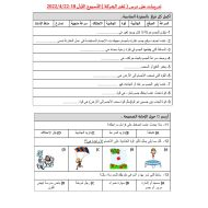 حل أوراق عمل تدريبات درس تغير الحركة العلوم المتكاملة الصف الرابع