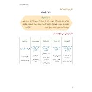 ملخص وأوراق عمل درس أركان الإسلام التربية الإسلامية الصف الأول