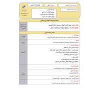 الخطة الدرسية اليومية آداب النوم التربية الإسلامية الصف الأول