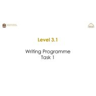 Writing Programme Task 1 اللغة الإنجليزية الصف الخامس - بوربوينت