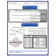 العلوم المتكاملة ملخص (القياس والأدوات العملية) للصف السابع