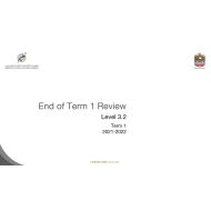 مراجعة End of Term 1 Review اللغة الإنجليزية الصف السادس - بوربوينت