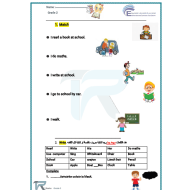 اللغة الإنجليزية أوراق عمل (Unit 1) للصف الثاني