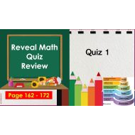 مراجعة الاختبار الأول Quiz Review الرياضيات المتكاملة الصف الثالث - بوربوينت