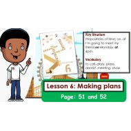 حل درس Making Plans اللغة الإنجليزية الصف السادس Access - بوربوينت