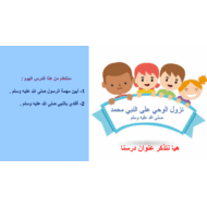 حل درس نزول الوحي على محمد صلى الله عليه وسلم التربية الإسلامية الصف الثالث - بوربوينت