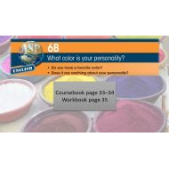 حل درس What colors is your personality اللغة الإنجليزية الصف السادس Elite - بوربوينت