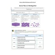 حل أوراق عمل Writing Part العلوم المتكاملة الصف السابع