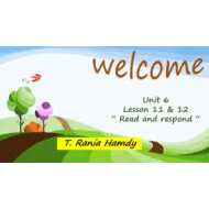 حل درس Read and respond اللغة الإنجليزية الصف الثالث - بوربوينت