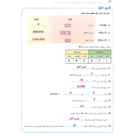 الرياضيات المتكاملة تمارين ذاتية (الدرس الأول والثاني) للصف الرابع مع الإجابات