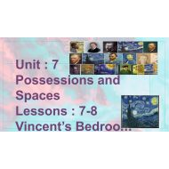 حل درس Vincent’s Bedroom اللغة الإنجليزية الصف التاسع - بوربوينت