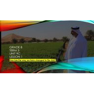 حل درس How has the way we farm changed in the UAE اللغة الإنجليزية الصف الثامن متقدم - بوربوينت