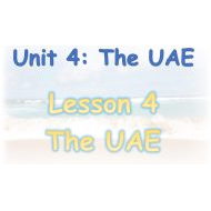 حل درس The UAE اللغة الإنجليزية الصف الخامس - بوربوينت