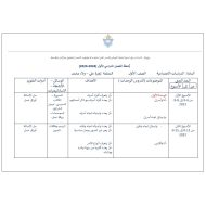 الخطة الفصلية الدراسات الإجتماعية والتربية الوطنية الصف الأول الفصل الدراسي الأول 2023-2024