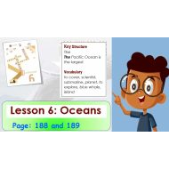 درس LESSON 6 Oceans اللغة الإنجليزية الصف السادس Access - بوربوينت